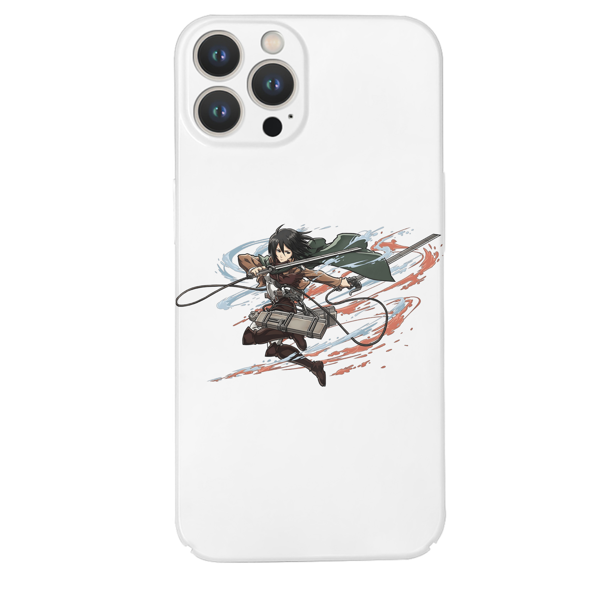 （画像用） 進撃の巨人 ミカサ·アッカーマン Attack on Titan Mikasa Ackerman 【iPhone 14シリーズ対応】ハードケース